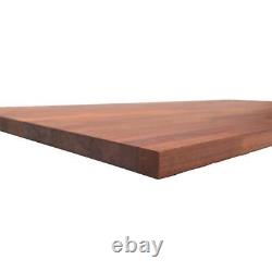 HARDWOOD REFLECTIONS Butcher Block Countertop 4ft. L x 25in. D Solid Sapele Wood