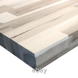 HARDWOOD REFLECTIONS Butcher Block Countertop 6'x39 Solid Wood with Eased Edge