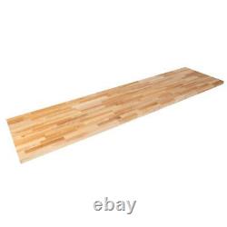 HARDWOOD REFLECTIONS Butcher Block Countertop Unfinished Ash Solid Wood 4 ft. L