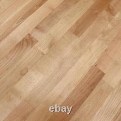 HARDWOOD REFLECTIONS Butcher Block Countertop Unfinished Birch With Eased Edge