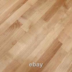 HARDWOOD REFLECTIONS Butcher Block Countertop With Eased Edge 6'Lx25D Unfinished