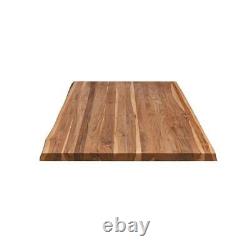 HARDWOOD REFLECTIONS Butcher Block Countertop with Live Edge 4'L x 30D Finished