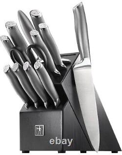 HENCKELS Graphite Forged Knife Set 13 Pc with Wood Butcher Block