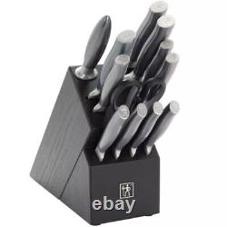 HENCKELS Graphite Forged Knife Set 13 Pc with Wood Butcher Block