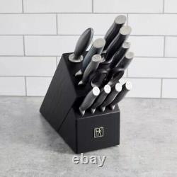 HENCKELS Graphite Forged Knife Set 13 Pc with Wood Butcher Block