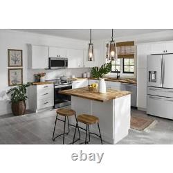 Hampton Bay Butcher Block Countertop 4'x 25 Square Edge Wood Unfinished Teak