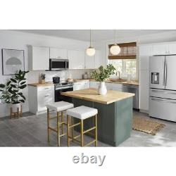 Hampton Bay Butcher Block Countertop 48Lx25W Solid Wood Hevea Square Edge