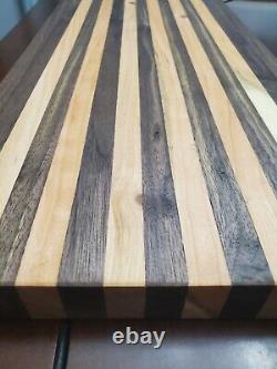 Hand made Large Walnut Cherry Wood Cutting Board Butcher Block