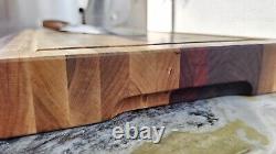 Handmade! Butcher Block Made With Purple Heart, Padauk, Maple, Walnut, Sapele