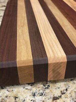 Handmade Cutting Board Butchers Block Exotic and Domestic Wood