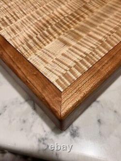 Handmade Maple and Cherry Cutting Board Butcher Block Charcuterie Board