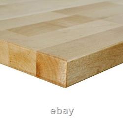 Hardwood 4 ft. L x 20 in. D x 1.25 in. T Butcher Block Folding Countertop in