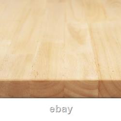 Hardwood 4 ft. L x 20 in. D x 1.25 in. T Butcher Block Folding Countertop in