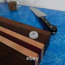 Hardwood Cutting Board Butcher Block With Juice Groove & Silicone Feet