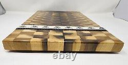 Hardwood Cutting Board End Grain Hand Crafted Butcher block 16.5 X 11X 1.25