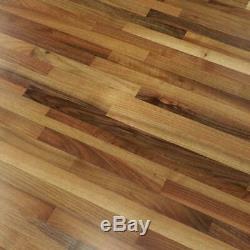 Hardwood Reflections Butcher Block Countertop Antimicrobial Unfinished Brown