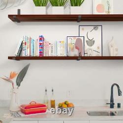 Hardwood Reflections Decorative Shelving 72W Solid Wood Butcher Block Shelf