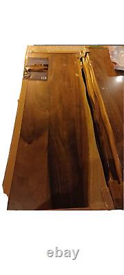 Hardwood Saman Live Edge Bar Table Island Counter Top 4ftx18 Butcher Block Slab