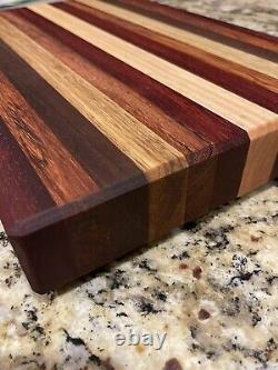 Heavy Custom Cutting Board Butchers Block Exotic and Domestic Wood