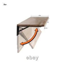 Hevea Butcher Block Folding Countertop Clear UV Finish 4 Ft. X 20 In. X 1.25 In