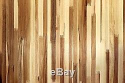 Hickory Butcher Block Top Wood Countertop Kitchen Top Custom (1.5 x 26 x 60)