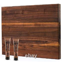 Home Dark Walnut Wood Cutting Board For Kitchen Butcher Block Chopping Board Woo