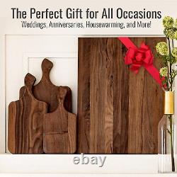 Home Dark Walnut Wood Cutting Board For Kitchen Butcher Block Chopping Board Woo