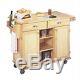 Home Styles Furniture Napa Kitchen Cart in Natural Finish