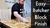 How To Finish A Butcher Block Counter Top
