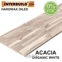Interbuild Acacia Butcher Block Countertop 96 in. X 25 in. VOC-Free Solid Wood