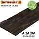 Interbuild Butcher Block Countertop 6' L X 25.5 D X 1 T Espresso Solid Acacia