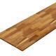 Interbuild Butcher Block Countertop 6' Sink Compatibility Solid Wood Golden Teak