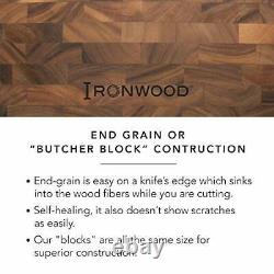 Ironwood 3 End Grain Union Stock Yard Professional Chopping Butcher Block