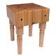 John Boos Ab Series Square Wood Butcher Block Prep Table, 18 X 18, Maple