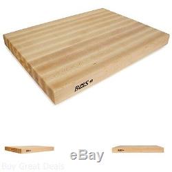 John Boos Maple Butcher Blocks Reversible Cutting Boards 24x18x2 in Rounded Edge