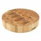 John Boos Maple Wood End Grain Round Butcher Block Cutting Board, 18 Inches