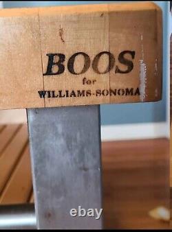 John Boos butcher block island cart for Williams-Sonoma