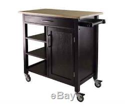 Kitchen Carts and Island Appliance On Wheels Small And Workstation Butcher Block