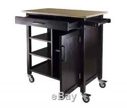 Kitchen Carts and Island Appliance On Wheels Small And Workstation Butcher Block