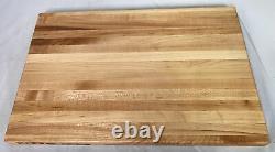 Kobi Blocks Maple Edge Grain Butcher Block Wood Cutting Board 12x18x1
