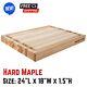 Large Cutting Board Maple Wood Reversible Butcher Block For Chopping Meat 24x18