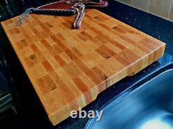 Large Handmade End Grain Cutting Board Butcher Block