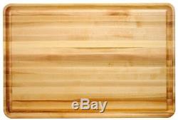Large Wood Cutting Board 20 x 30 in. Solid Hardwood Edge Grain Butcher Block