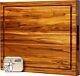 Large Wood Cutting Board For Kitchen 1.5 Thick Teak Butcher Block Conditione