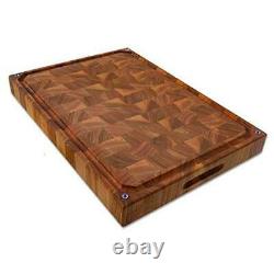 Large Wood cutting boards for kitchen Wooden butcher block 20×14×2 juice groove