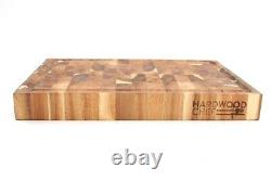 Large butcher block cutting board gift weddinghardwood acacia end grain premium
