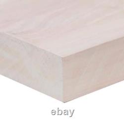 MSI Butcher Block Countertop Heat/Scratch Resistant Solid Wood in Pres Chalk
