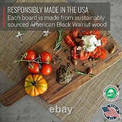 Made in USA Walnut Cutting Board by Virginia Boys Kitchens Butcher Block ma