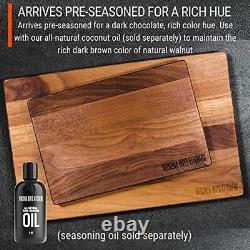 Made in USA Walnut Wood Cutting Board by Virginia Boys Kitchens Butcher Block