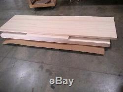 Maple Butcher Block, 96x25x1.5 Counter Top Continuous Wood Strips